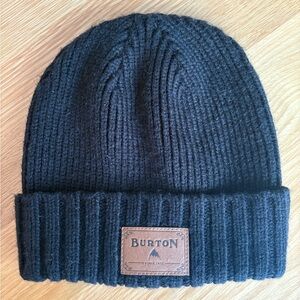 Burton Classic Black Ribbed Beanie